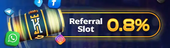 BONUS REFERRAL SLOT & TEMBAK IKAN 0.8%
