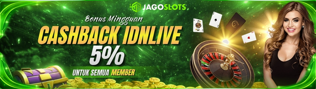 CASHBACK IDNLIVE 5%