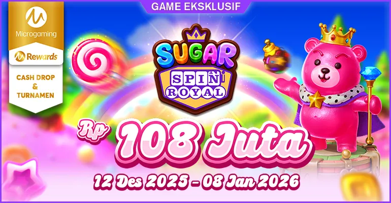 MG Sugar Spin Royal Turnamen& Cashdrop | 12 Des 2025 - 8 Jan 2026