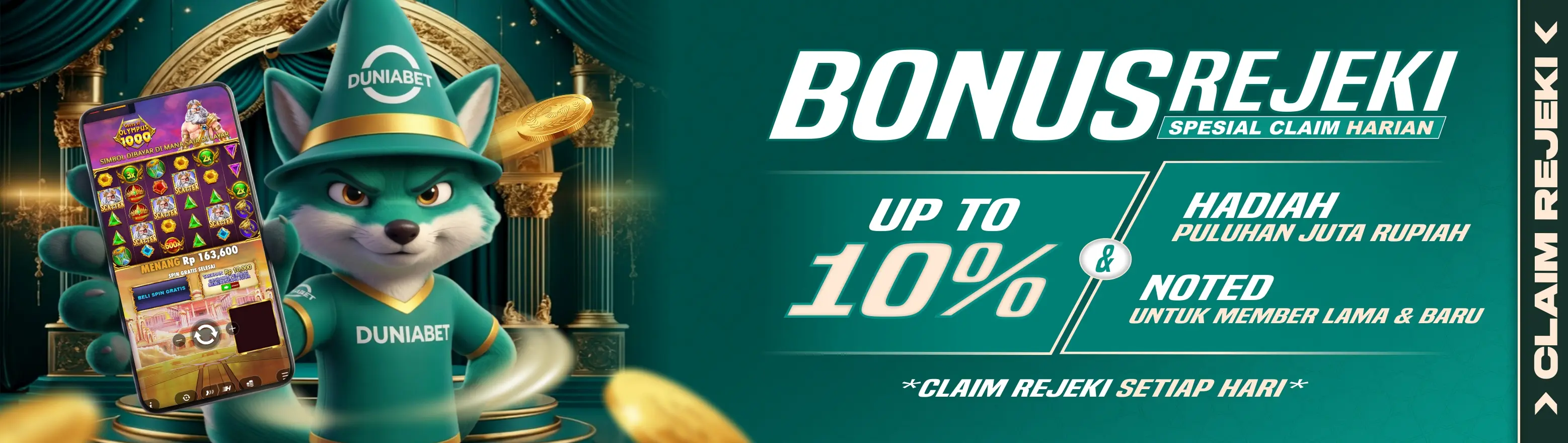 BONUS TAMBAHAN SALDO HARIAN 10%