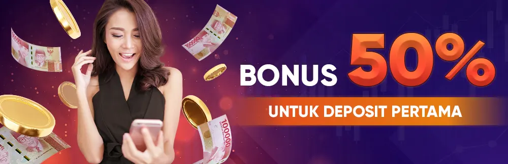 bonus deposit 50%