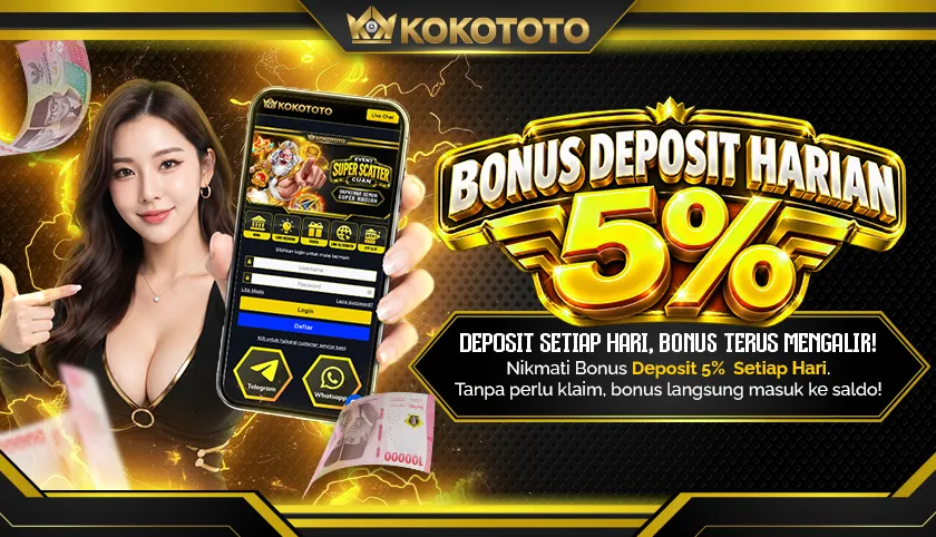 KOKOTOTO Bonus Deposit Harian
