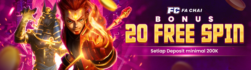 BONUS FREE SPIN 20X SETIAP DEPOSIT MIN 200K