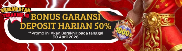 bonus garansi deposit harian 50%