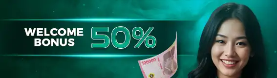 WELCOME BONUS SENSATIONAL 50%