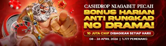 Cashdrop Niagabet Pecah : Bonus Harian Anti Rungkad No Drama!