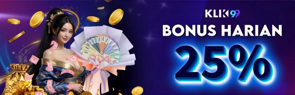 BONUS DEPOSIT HARIAN 25%