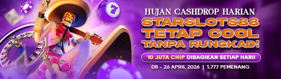Hujan Cashdrop Harian : Starslots88 Tetap Cool Tanpa Rungkad!
