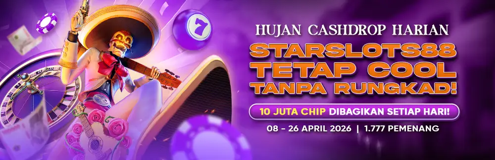 Hujan Cashdrop Harian : Starslots88 Tetap Cool Tanpa Rungkad!